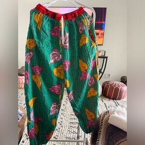 Kantha Print Jogger Pants